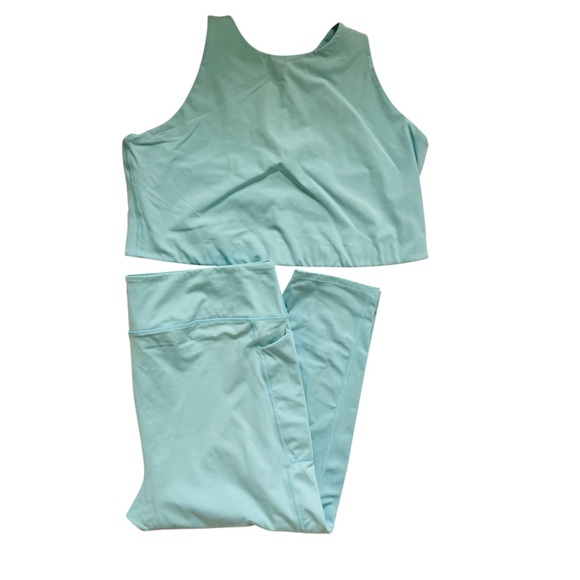 girlfriend collective Pants - Girlfriend Collective Mint Green Activewear 2PC Set